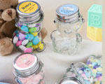 Personalized Teddy Bear Jars wedding favors