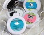 Personalized Expressions Collection Brush/mirror Compact Favors wedding favors
