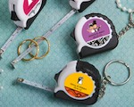 Personalized Expressions Collection Key Chain/measuring Tape Favors wedding favors