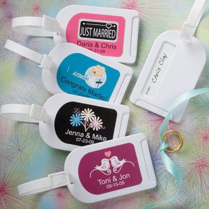 Personalized Expressions Collection Luggage Tag Favors wedding favors
