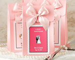 Pink "Delivered With Love" Boxes From The Personalized Expressions Collection wedding favors
