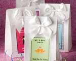 White "Delivered With Love" Boxes From The Personalized Expressions Collection wedding favors