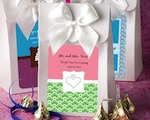 White "Delivered With Love" Boxes From The Personalized Expressions Collection wedding favors