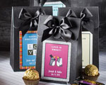 Black "Delivered With Love" Boxes From The Personalized Expressions Collection wedding favors