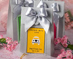 Silver "Delivered With Love" Boxes From The Personalized Expressions Collection wedding favors