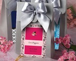 Silver "Delivered With Love" Boxes From The Personalized Expressions Collection wedding favors