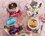 Personalized Expressions Collection Heart Shaped Glass Jars wedding favors