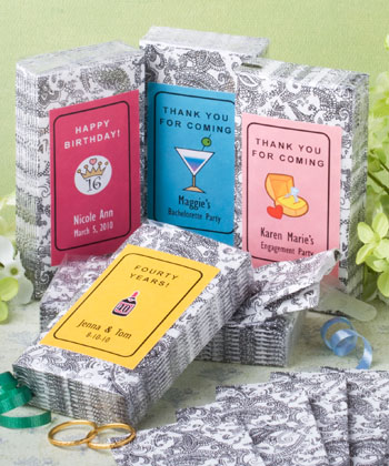 Personalized Expressions Collection tissue favors wedding favors