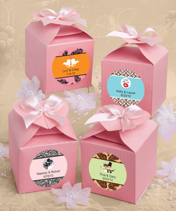 Design Your Own Collection Decorative Boxes - Pink wedding favors