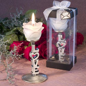 Love Wedding Favors on Love Letters Collection Love And Roses Candles Wedding Favors