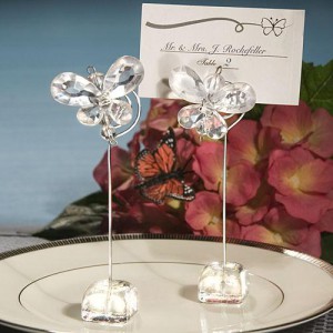 Exquisite Clear Butterfly Place Card Holders wedding favors