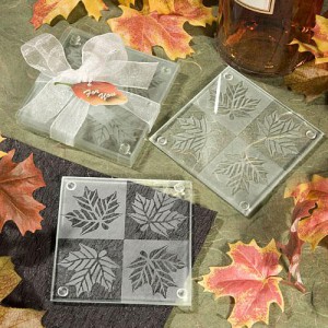 Fall Themed Coaster Favors wedding favors