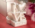 LOVE Design Candle Holder Favors wedding favors