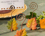 Leaf Design Place Card Holders wedding favors