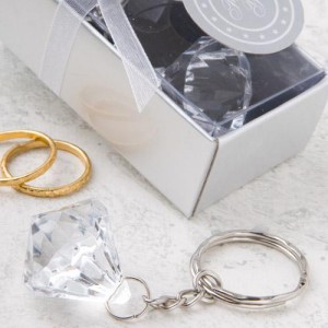 Clear Diamond Collection Diamond Design Key Chain wedding favors