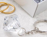 Clear Diamond Collection Diamond Design Key Chain wedding favors