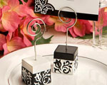 Black And White Damask Design Place Card Holders wedding favors