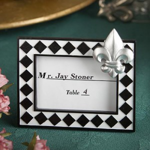 Splendid Fleur De Lis Design Place Card/photo Frame Favors wedding favors