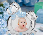 Blue Rocking Horse Frames wedding favors