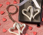 Interlocking Heart Design Favor Saver Key Chains wedding favors