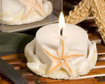 Starfish Design Favor Saver Candles wedding favors
