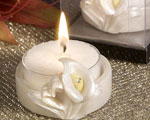 Pretty Calla Lily Design Favor Saver Candles wedding favors