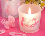 Favor Saver Collection Baby Girl Themed Candle Favors wedding favors