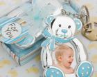 Blue Teddy Bear Design Photo Frame/key Chains wedding favors