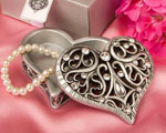 Exquisite Heart Shaped Curio Box wedding favors