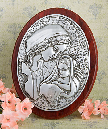 Madonna and Child Plaque wedding favors