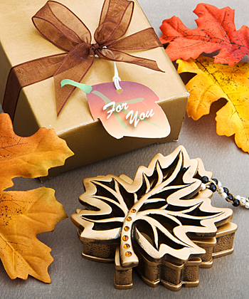 Autumn Allure Collection Fall Leaf Box Favors wedding favors