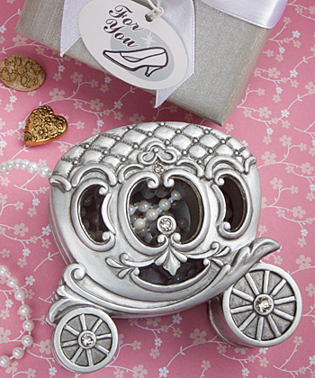 Fairy-tale Pumpkin Coach Trinket Boxes wedding favors