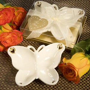 Butterfly Candy Dish From The Porcelain Remembrances Collection wedding favors