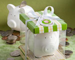 "This Little Piggy" Ceramic Bank wedding favors