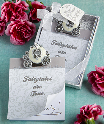 Cinderella's Carriage Note Pad Favors wedding favors