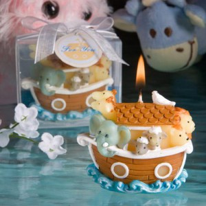 Noah's Ark Design Candles wedding favors