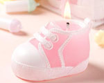 Pink Baby Bootie/Sneaker Design Candle wedding favors