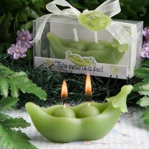 Two Peas In A Pod Collection Candles wedding favors