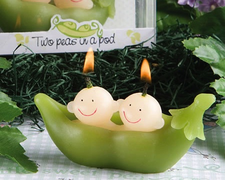 Two Peas In A Pod Collection Candle Favors wedding favors