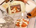 "Bun In The Oven" Cinnamon Bun Candle Favors wedding favors