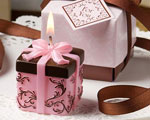 Brown And Pink Gift Box Collection Box Candle Favor wedding favors