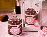 Pampering Pleasures Collection Makeup Case Candle Favor wedding favors