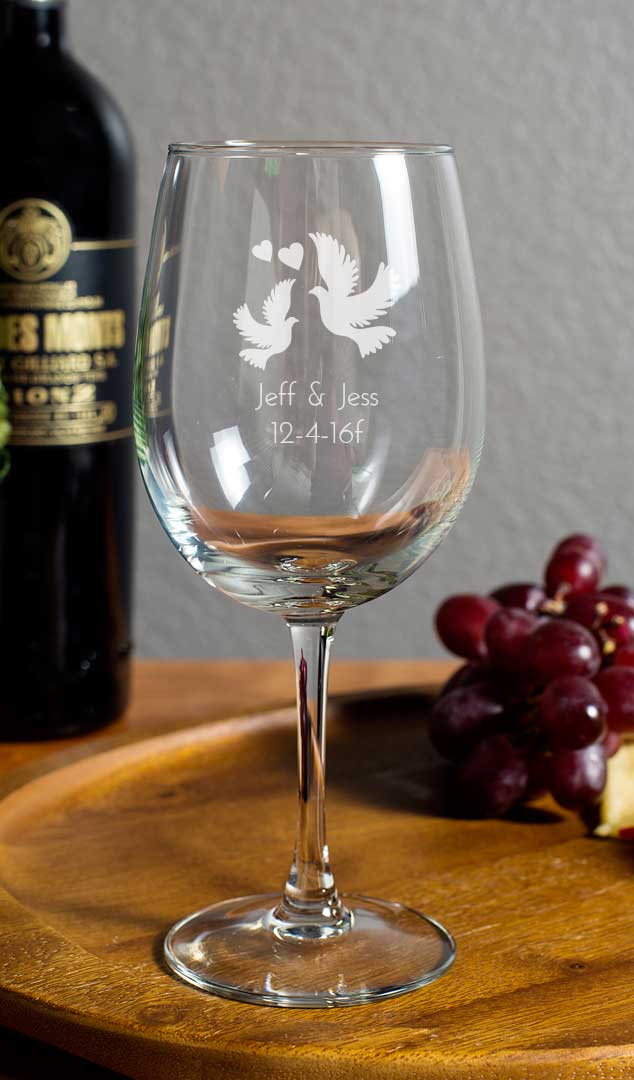 Personalized 12 Oz. Wine Goblet Favors wedding favors