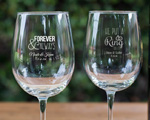 Personalized Wine Goblet Favors 12 Oz. wedding favors