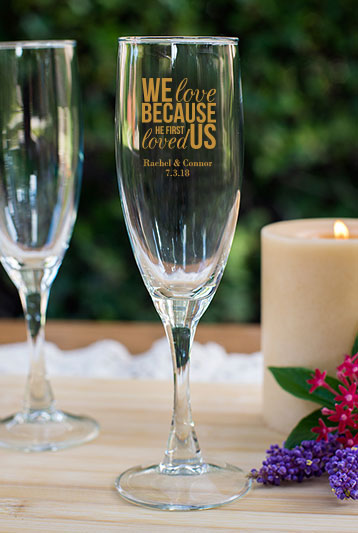 Champagne Flute wedding favors