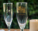 Champagne Flute wedding favors