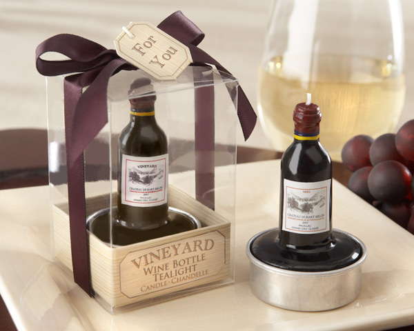 Vintage Reserve Wine Bottle TeaLight wedding favors