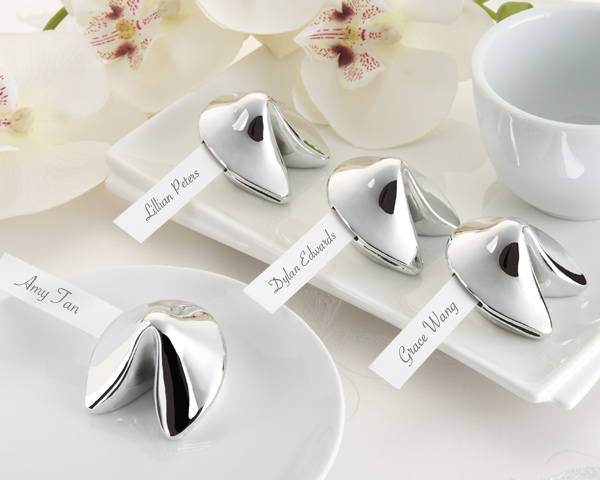 Good Fortune Fortune Cookie Place Card Holder wedding favors