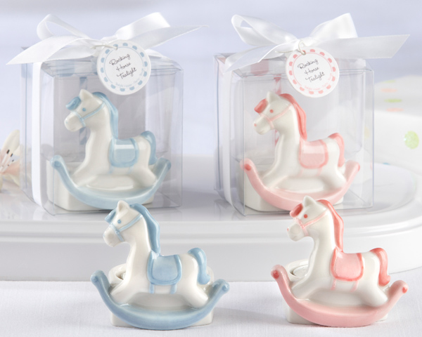 RockaBye Carousel Ceramic Rocking Horse Tealight Holder wedding favors