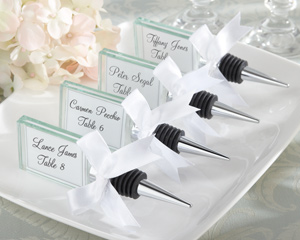 "Capture the Moment" Glass Photo Holder Bottle Stopper wedding favors